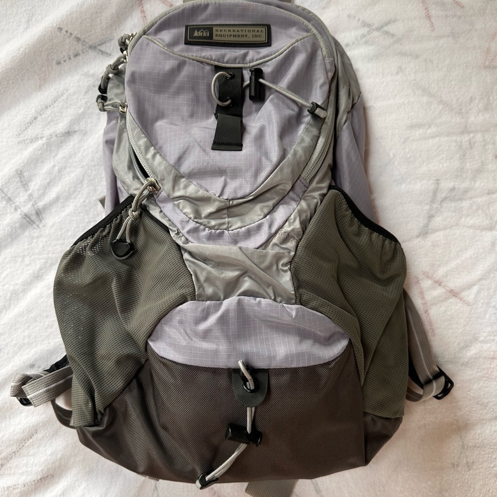 REI Gray and Lavender hydro dayhike  backpack